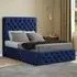 Mary Chesterfield King Size Divan Bed with Storage - Blue