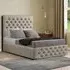 Mary Chesterfield Single Ottoman Bed with Storage - Cream