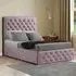 Mary Chesterfield Super King Divan Bed with 2 Drawers - Pink