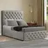 Mary Chesterfield Super King Divan Bed with 2 Drawers - Silver