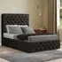 Mary Chesterfield Super King Size Ottoman Bed with Storage - Black