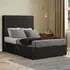 Maryland Double Divan Bed with 2 Drawer and Headboard - Black, Linen