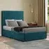 Maryland Double Divan Bed with 2 Drawer and Headboard - Green, Plush