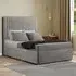 Maryland Double Divan Bed with 2 Drawer and Headboard - Silver, Plush