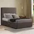 Maryland King Size Divan Bed with 2 Drawer and Headboard - Grey