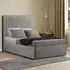 Maryland Single Divan Bed with 2 Drawer and Headboard - Silver