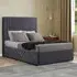 Maryland Single Divan Bed with 2 Drawer and Headboard - Steel