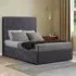 Maryland Small Double Divan Bed with 2 Drawer and Headboard - Silver
