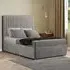 Maryland Small Double Divan Bed with 2 Drawer and Headboard - Silver, Plush