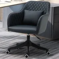 Massage Office Chair with USB - Blue, PU Leather