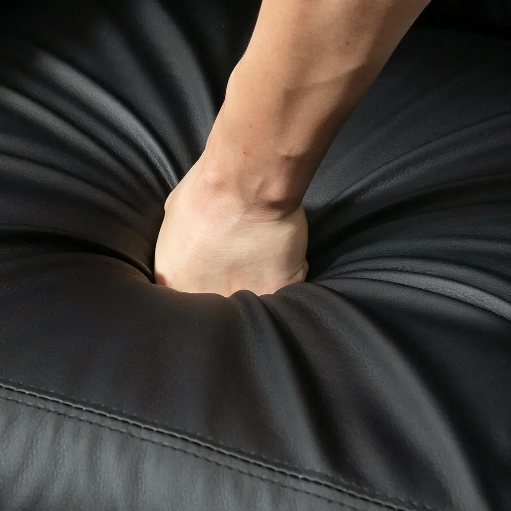 Massage Recliner Chair with Remote - Black, PU Leather