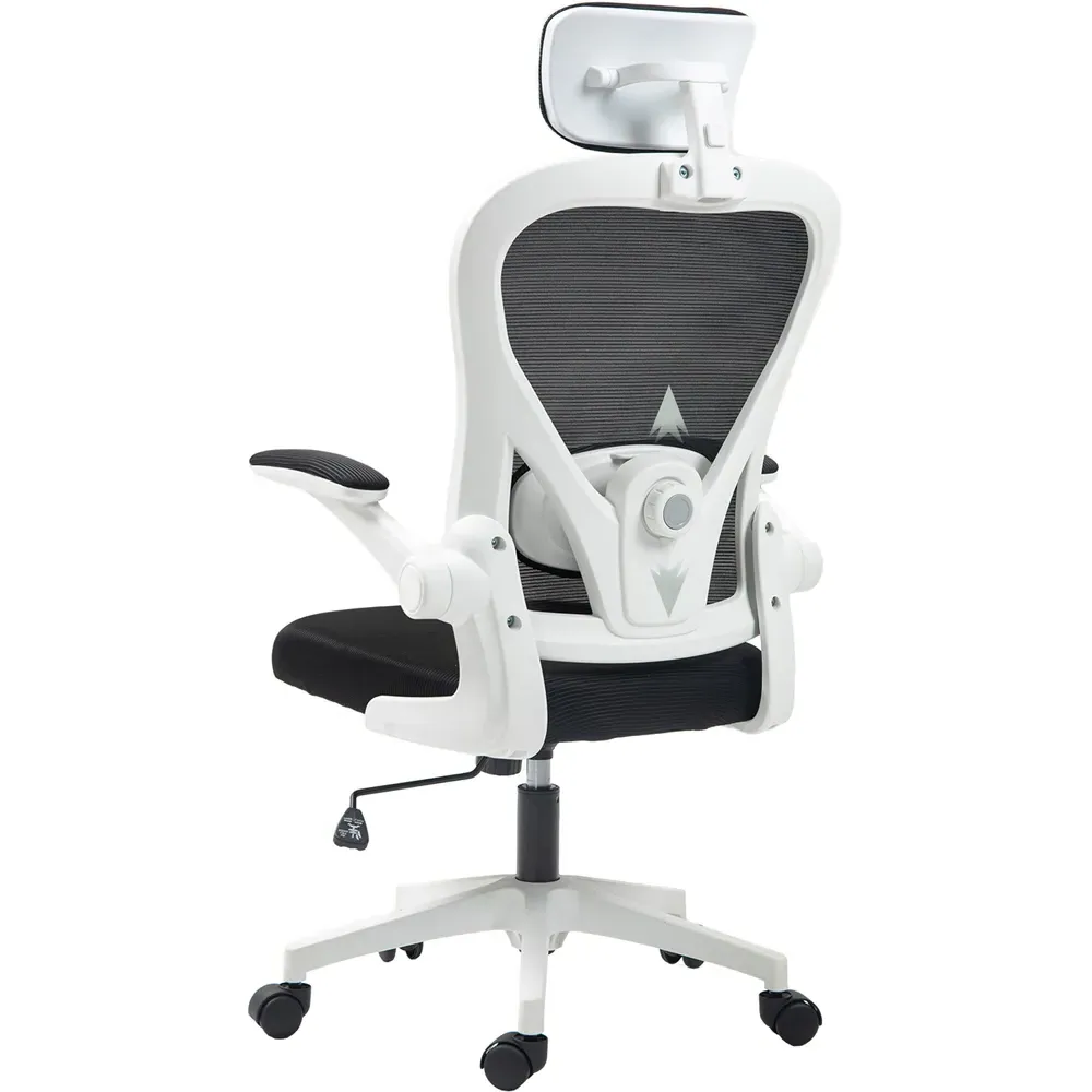 Mesh Ergonomic Office Chair with Headrest - Black