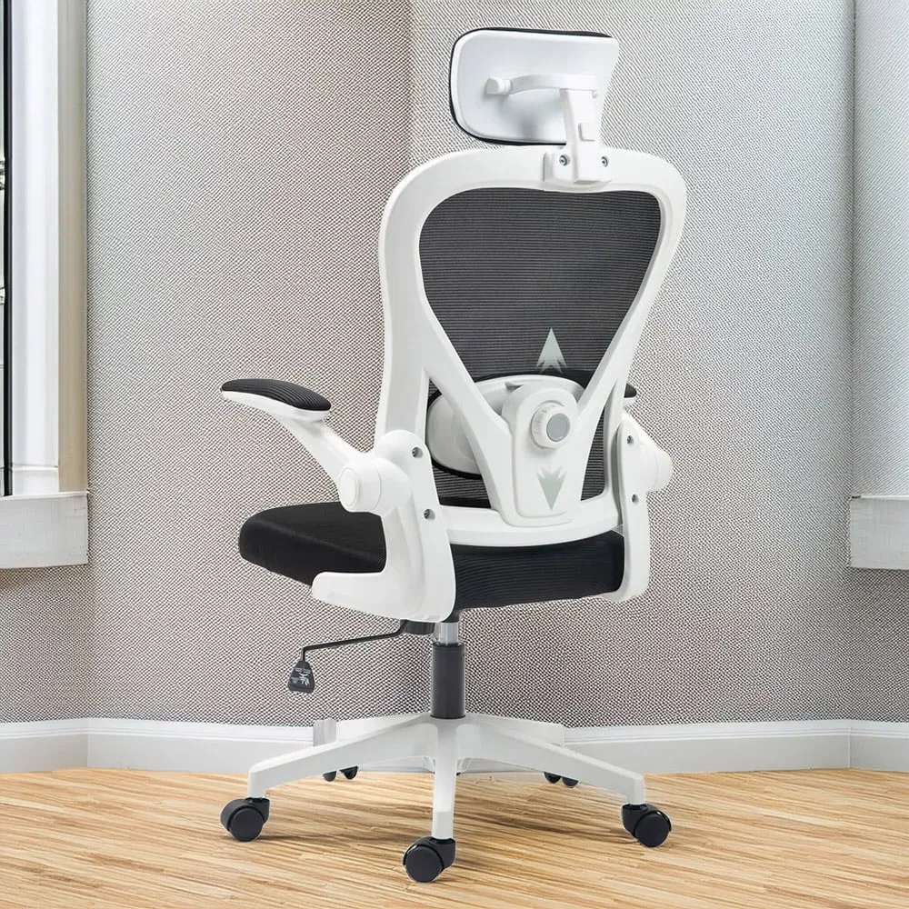 Mesh Ergonomic Office Chair with Headrest - Black image