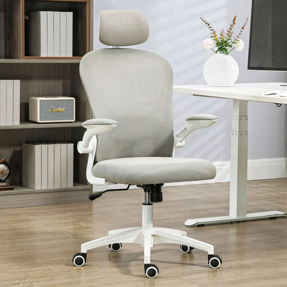 Mesh Office Chair with 4D Lumbar Support - Grey