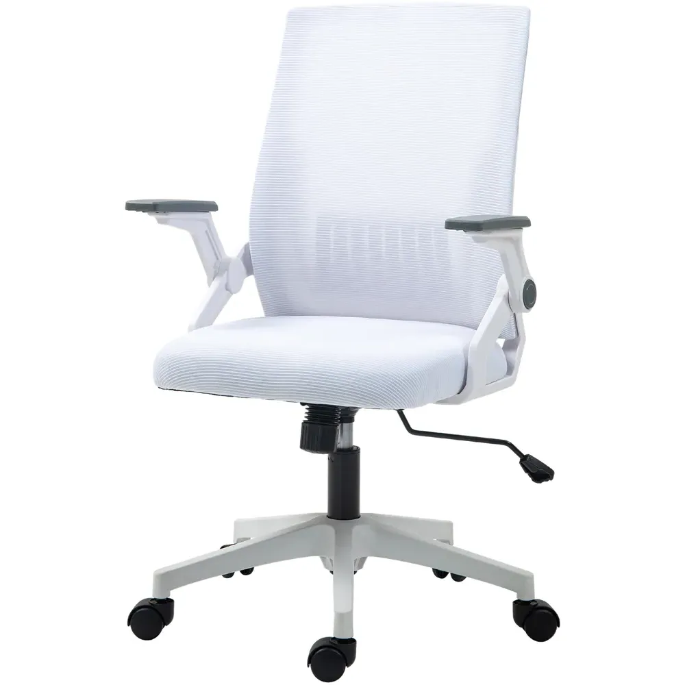 Mesh Office Chair with Lumbar Support - White