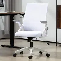 Mesh Office Chair with Lumbar Support - White