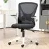 Mesh Office Chair with Swivel Wheels - White