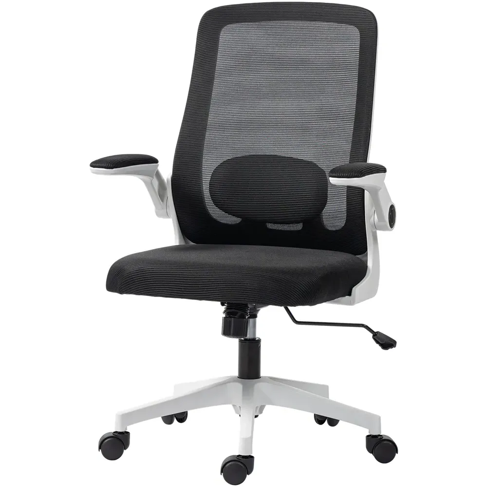 Mesh Office Desk Chair with Lumbar Support - Black