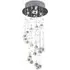 Metal Crystal Ceiling Light - Silver
