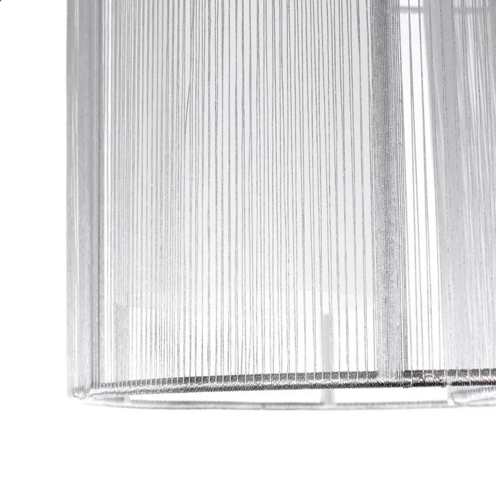 Mini Ceiling Chandelier - White, Chrome