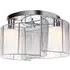 Mini Ceiling Chandelier - White, Chrome