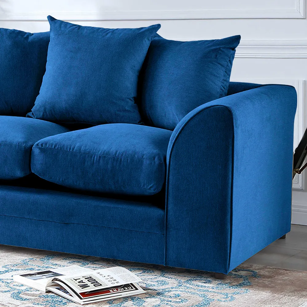 Mirana 2-Seater Sofa - Blue, Velvet