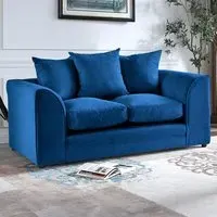 Mirana 2-Seater Sofa - Blue, Velvet
