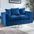Mirana 2-Seater Sofa - Blue, Velvet