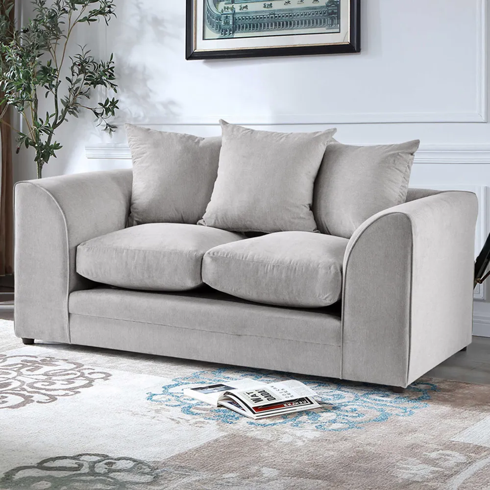Mirana 2-Seater Sofa - Grey, Velvet