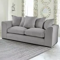 Mirana 3-Seater Sofa - Grey, Velvet