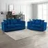 Mirana 5-Seater Sofa Set - Blue, Velvet