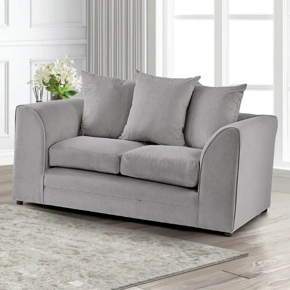 Mirana 5-Seater Sofa Set - Grey, Velvet