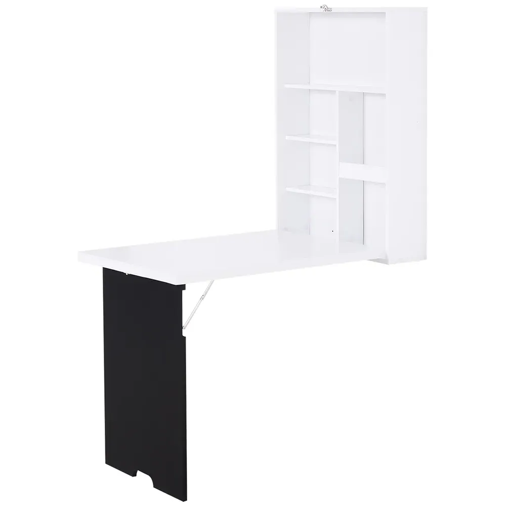 Multifunctional Folding Wall-Mounted Drop-Leaf Table - White