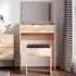 Multipurpose Dressing Table Set with Mirror - Wood