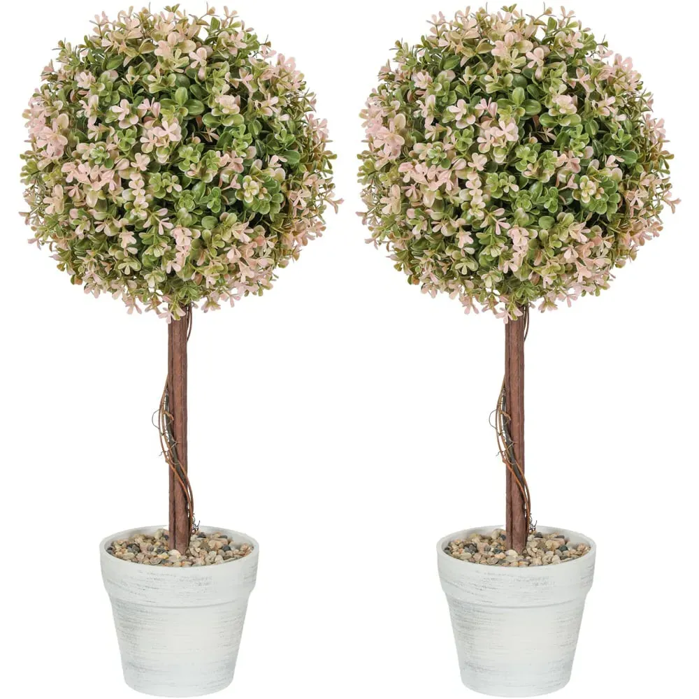 Murraya Artificial Plant in Pot 2 Pack - Cream image