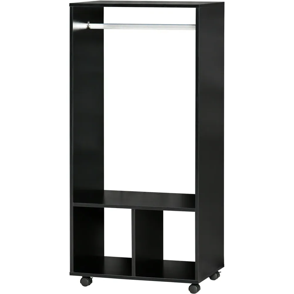 Narrow Open Wardrobe - Black