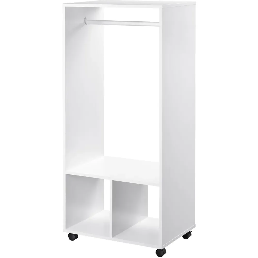 Narrow Open Wardrobe - White