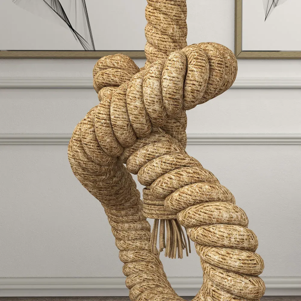 Nautical LED Table Lamp with USB Charging Port - Brown