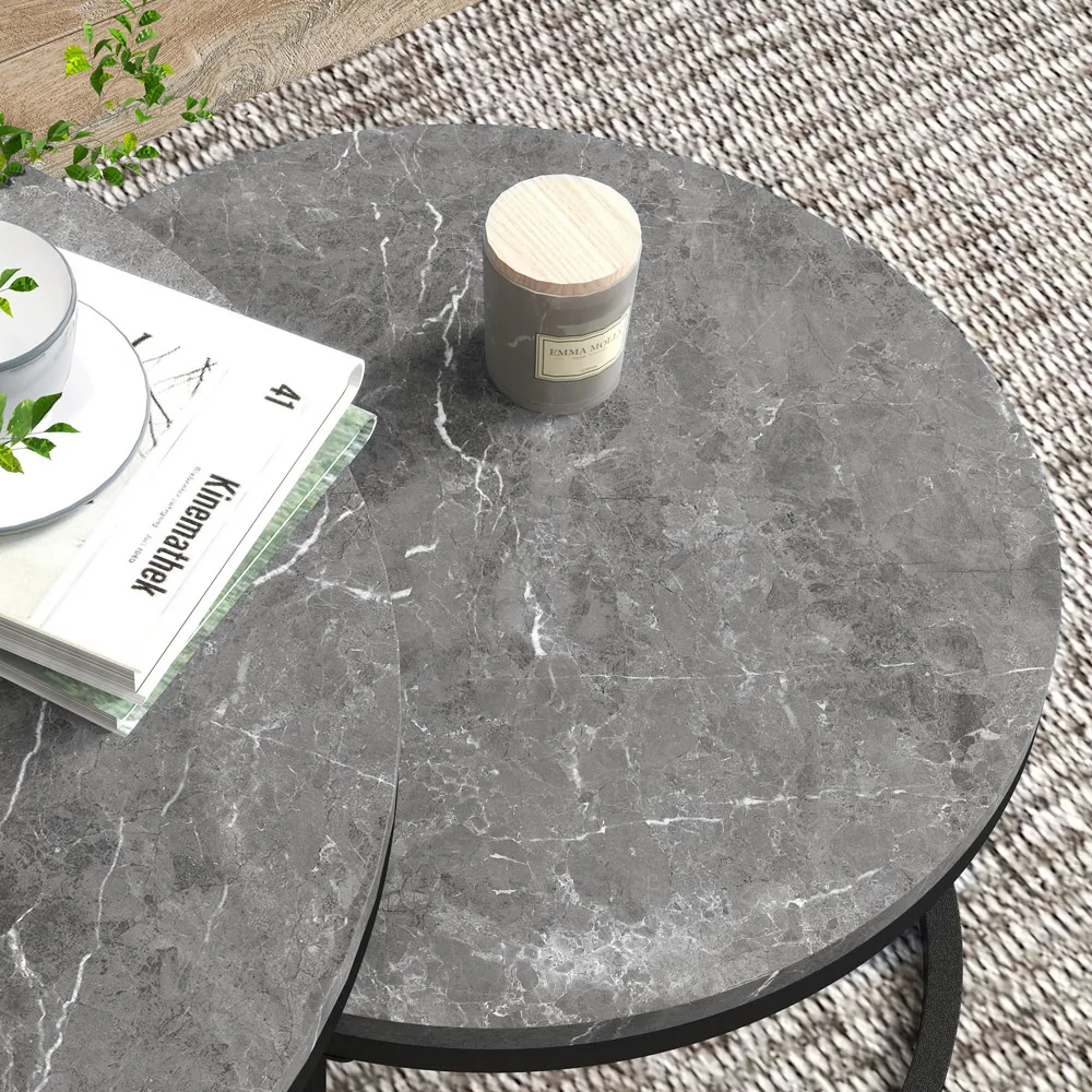 Nest of Tables Set of 2 - Black