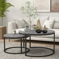 Nest of Tables Set of 2 - Black