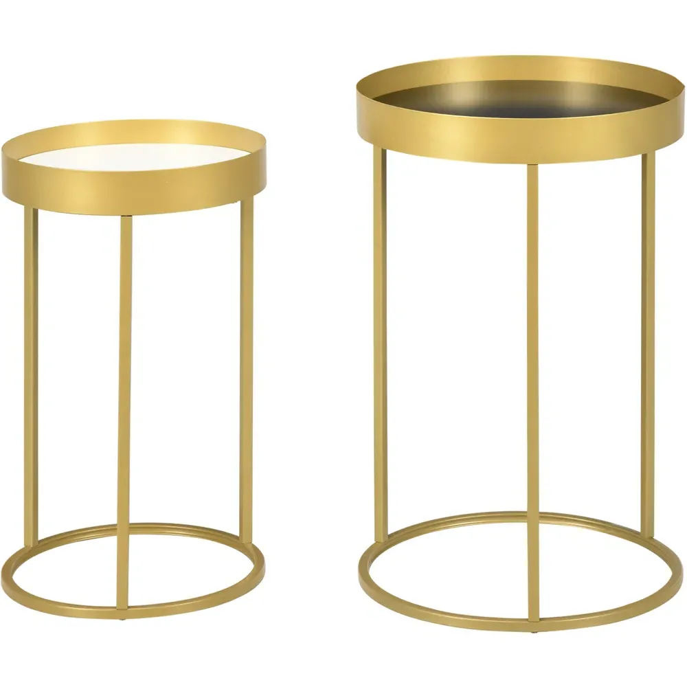 Nest of Tables Set of 2 - Gold