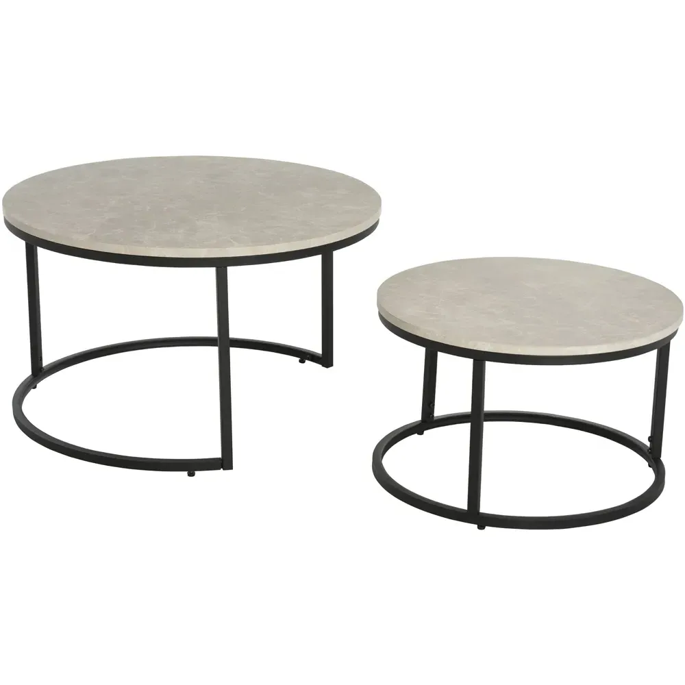 Nest of Tables Set of 2 - Grey