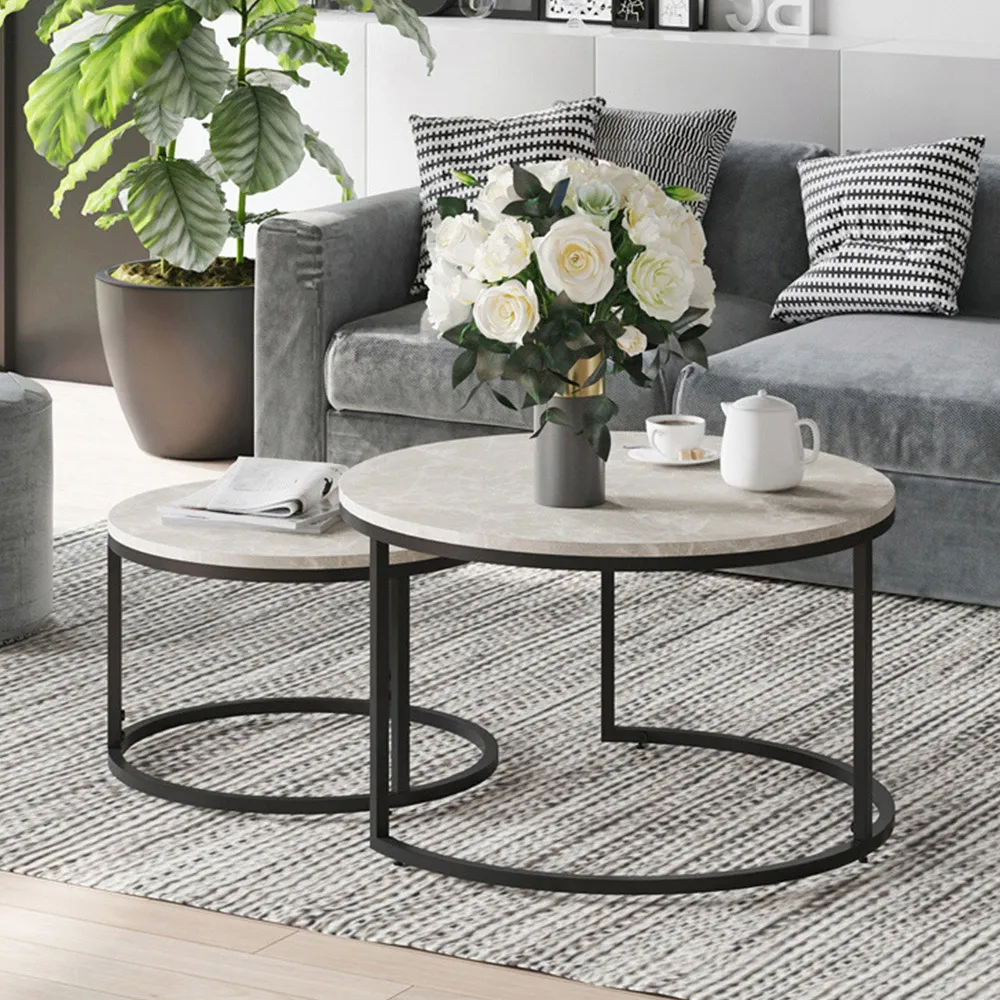 Nest of Tables Set of 2 - Grey