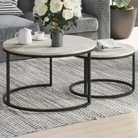 Nest of Tables Set of 2 - Grey