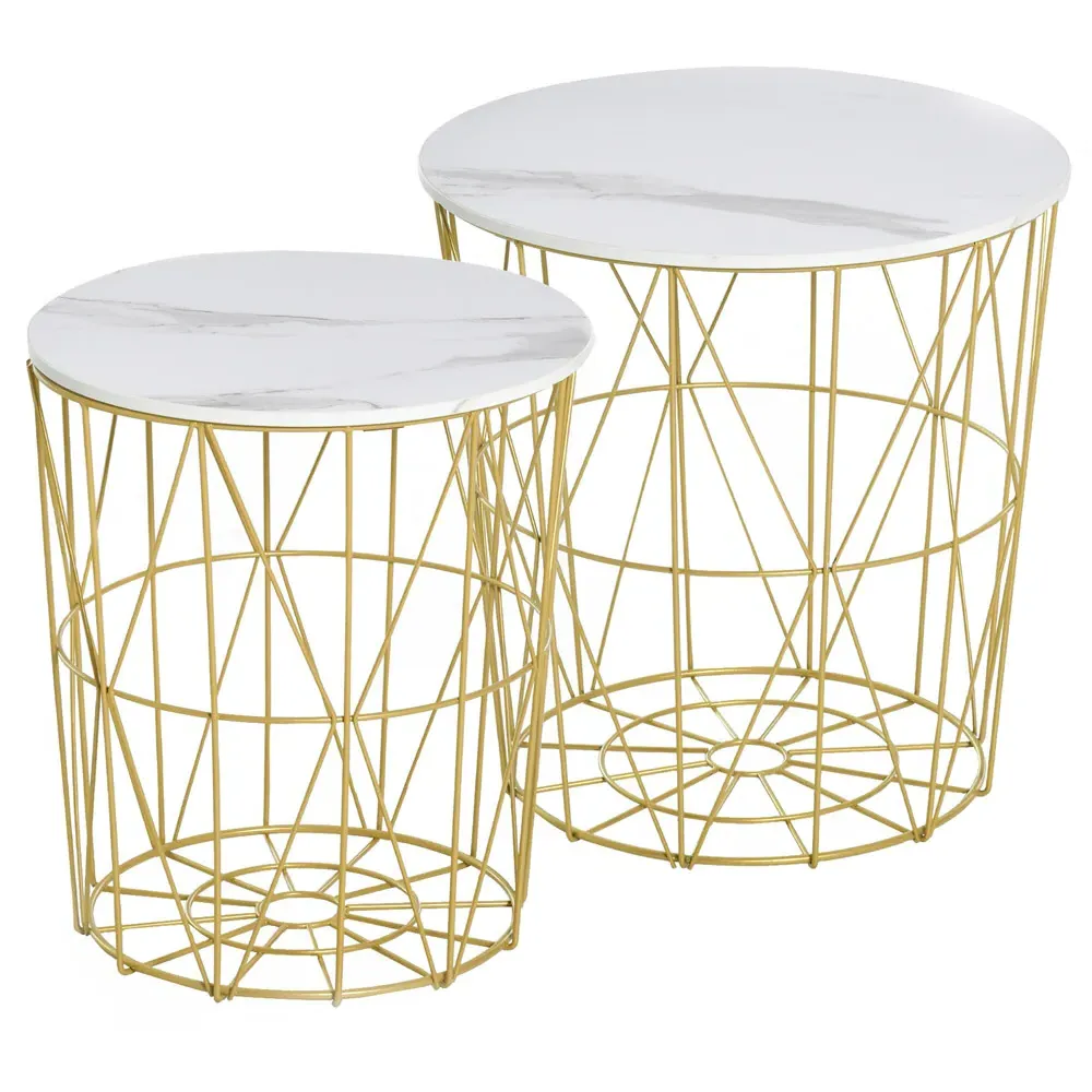 Nest of Tables Set of 2 - White