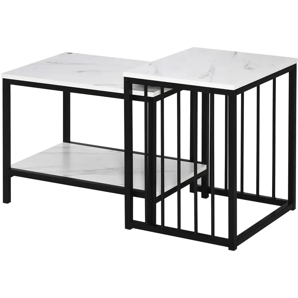 Nesting Coffee Table Set of 2 with Storage - Multi, MDF