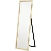 Oak Full Length Mirror - Brown, MDF
