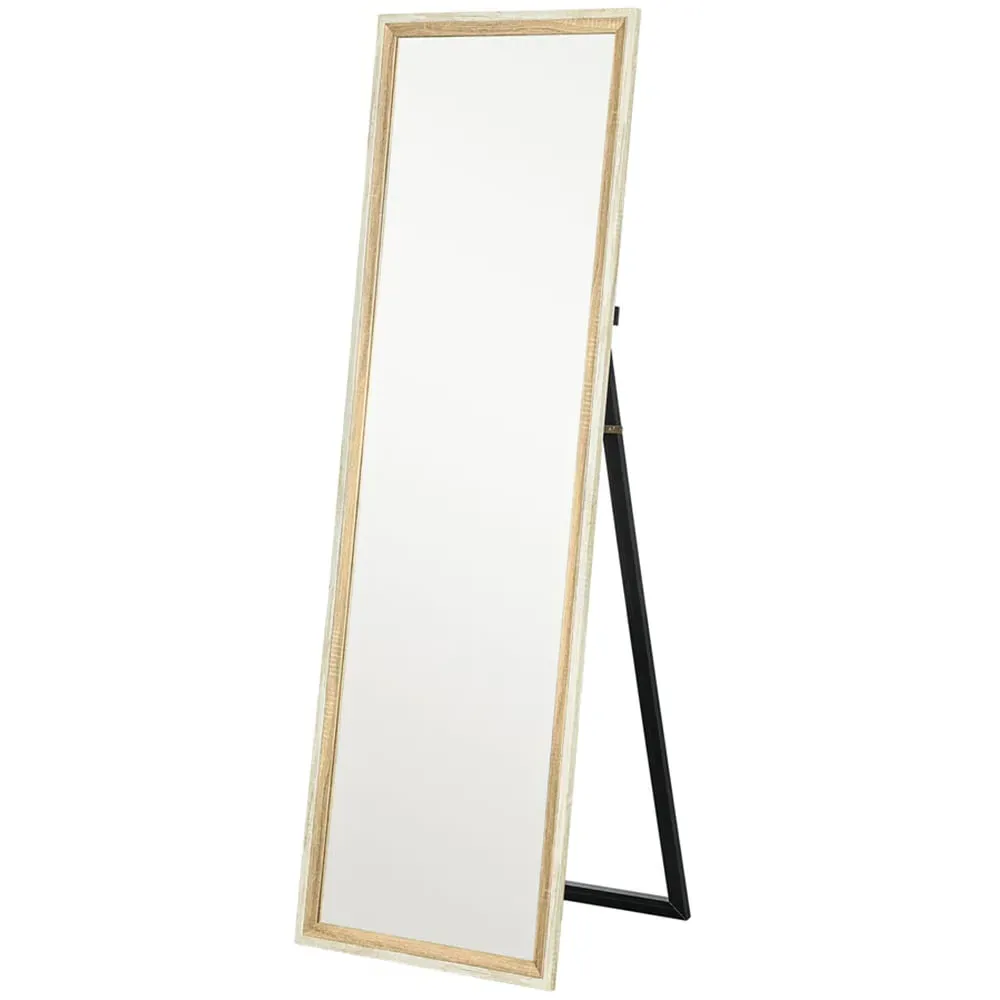 Oak Full Length Mirror - Brown, MDF image
