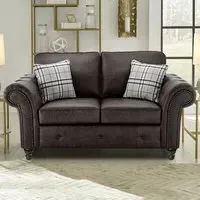 Oakana 2-Seater Sofa - Black, Bonded Leather