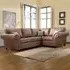 Oakana 4-Seater Left Hand Corner Sofa - Brown, Leather